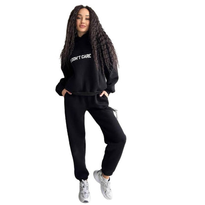 Damen Hoodie Sportlich Norvielle Mit Auffälligem Schriftzug