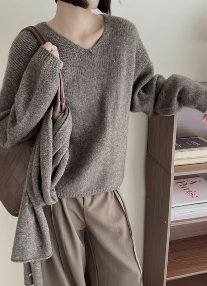 Damen Pullover V-Ausschnitt Norvielle