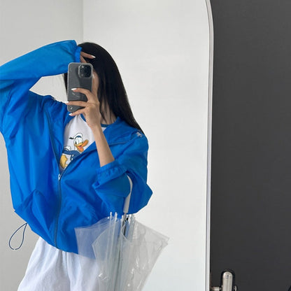 Damen Regenjacke Leicht Wasserdicht Mit Taschen