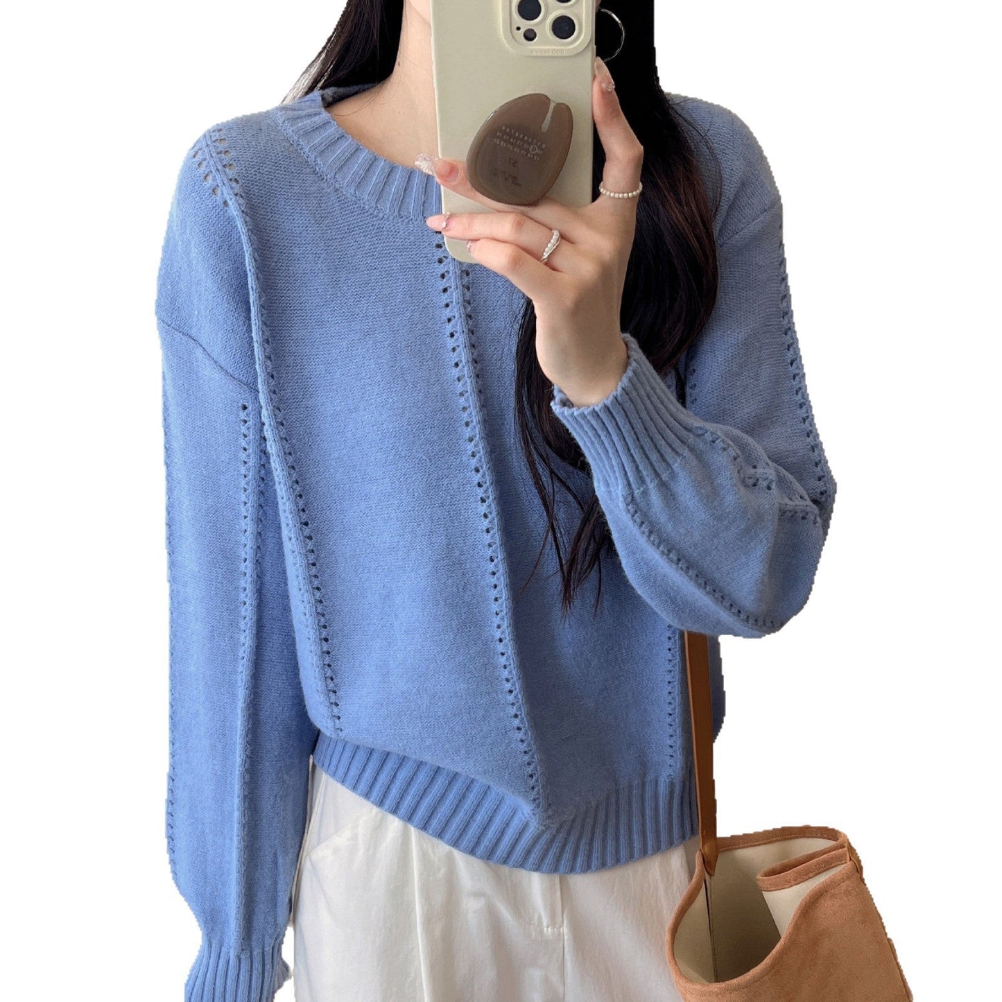 Damen Grobstrickpullover Lässiger Schnitt Norvielle