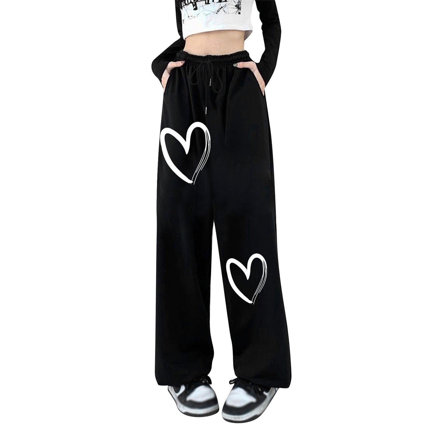 Damen Sweatpants Herzig Druck Norvielle