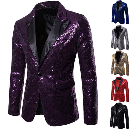 Herren Formalblazer Pailletten Norvielle