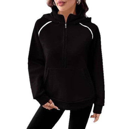 Damen Hoodie Kordelzug Sportlich Norvielle