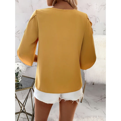 Damen Bluse Weit Schnitt Elegantes Design Norvielle