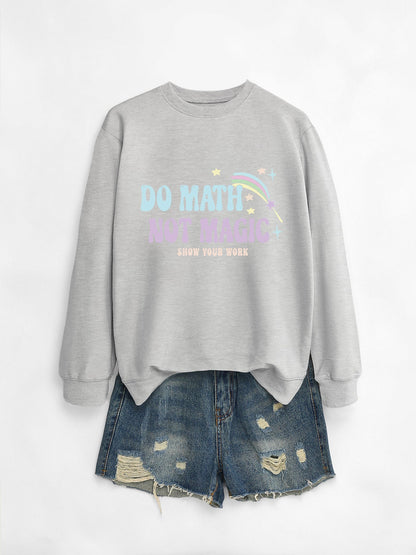 Damen Sweatshirt Mathematik Motiv Norvielle