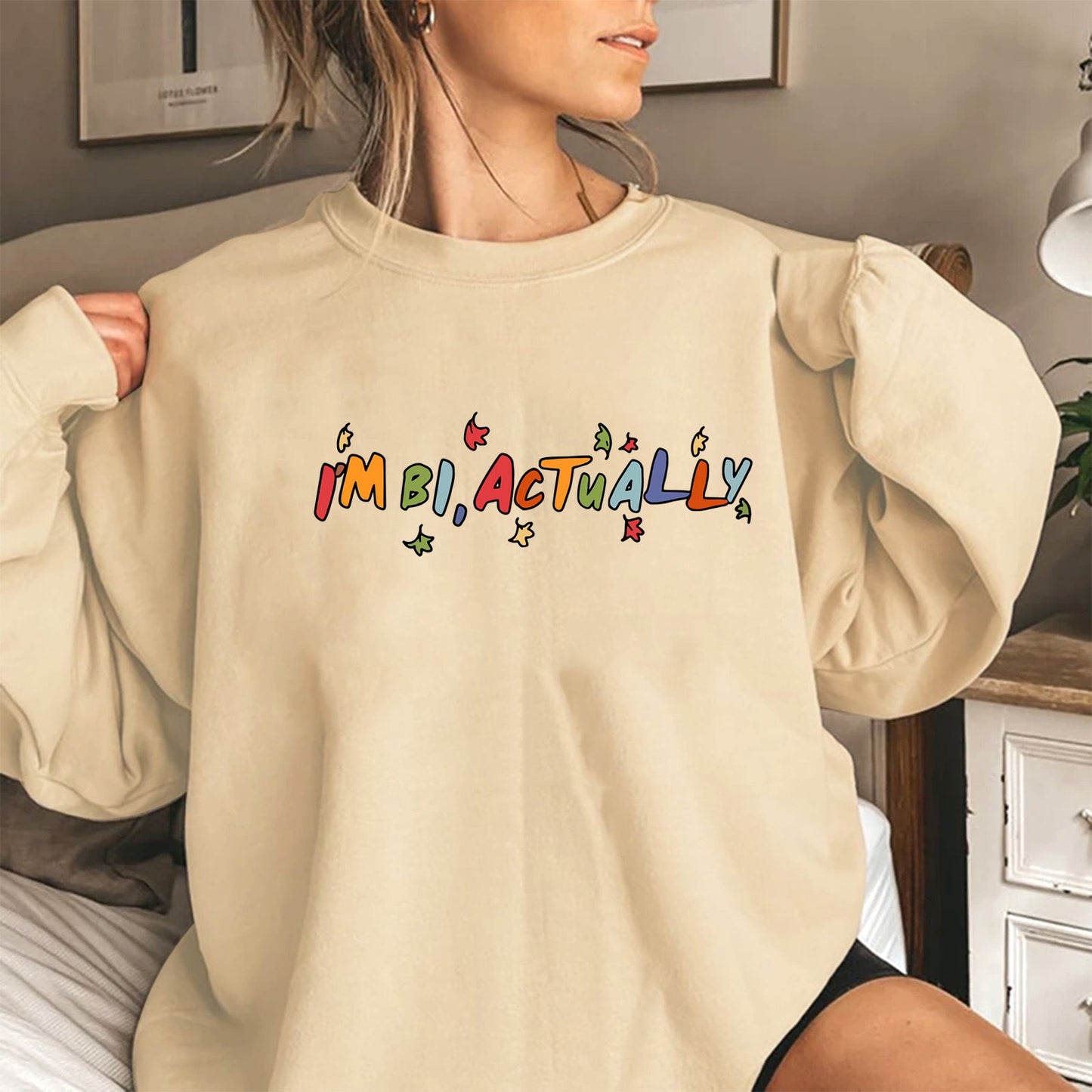 Damen Pullover Kreativer Druck Lässiger Schnitt Norvielle - Norvielle