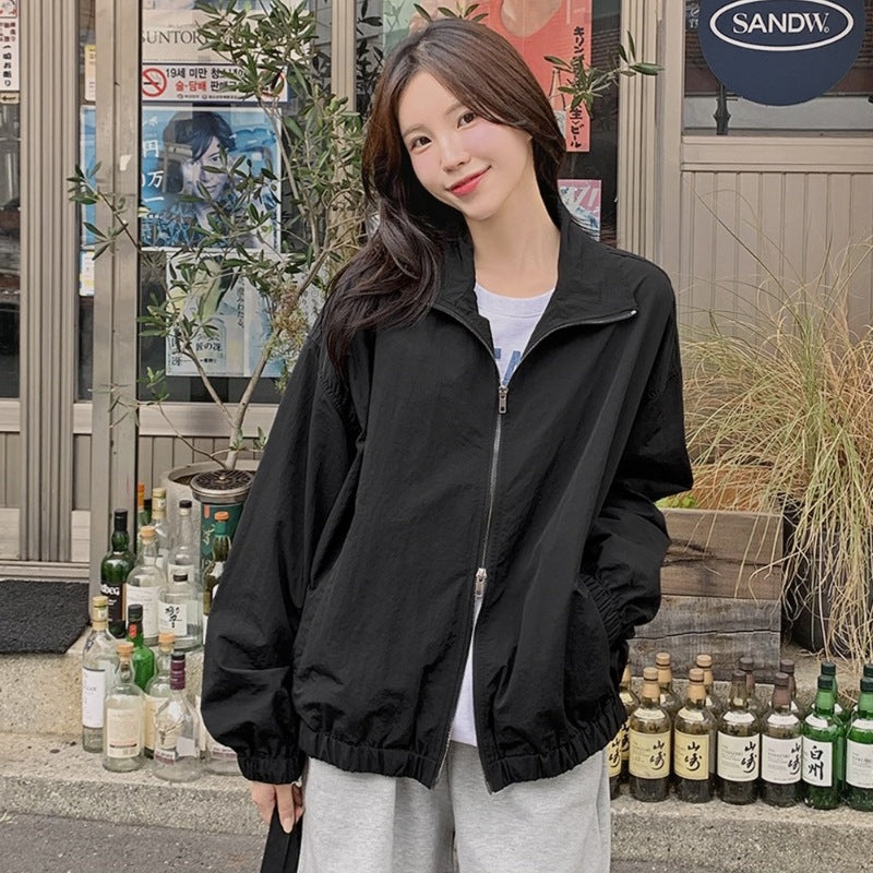 Damen Sportjacke Leicht Elastisch Schwarz Norvielle - Norvielle