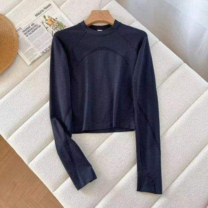 Damen Langarmshirt Atmungsaktives Material Sportlich Norvielle