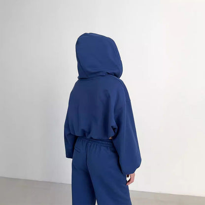 Damen Hoodie Set Weite Hose Norvielle