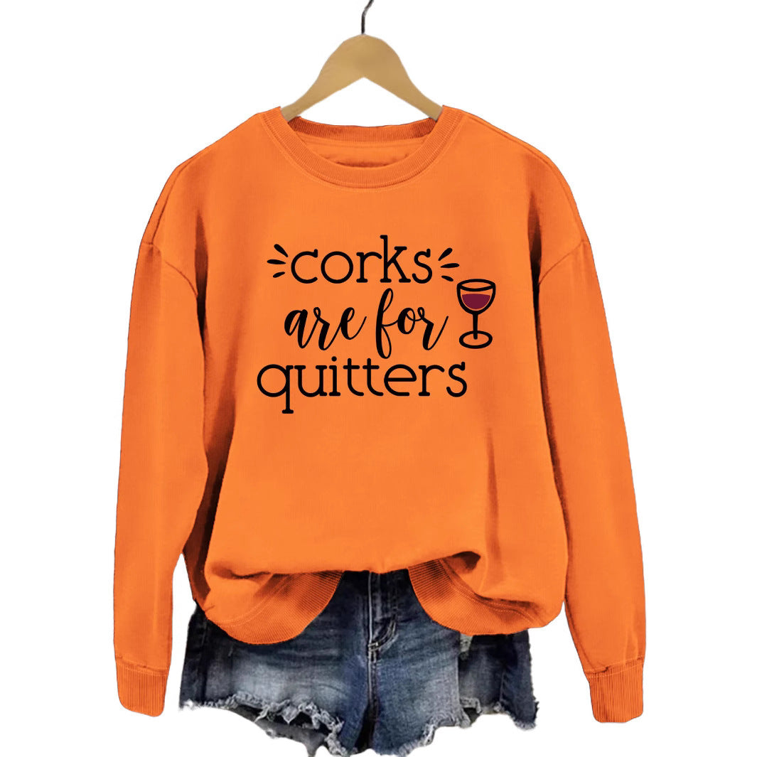 Damen Sweatshirt Lässiger Schnitt Mit Kreativem Spruch Norvielle - Norvielle