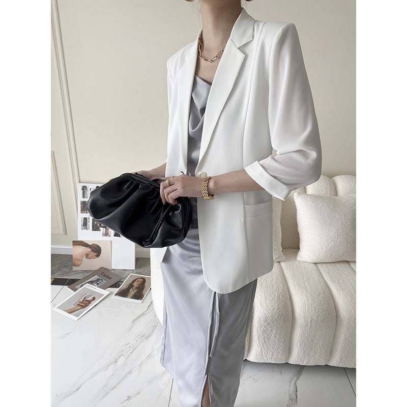 Damen Oversized-Jacke Längsärmelig Norvielle