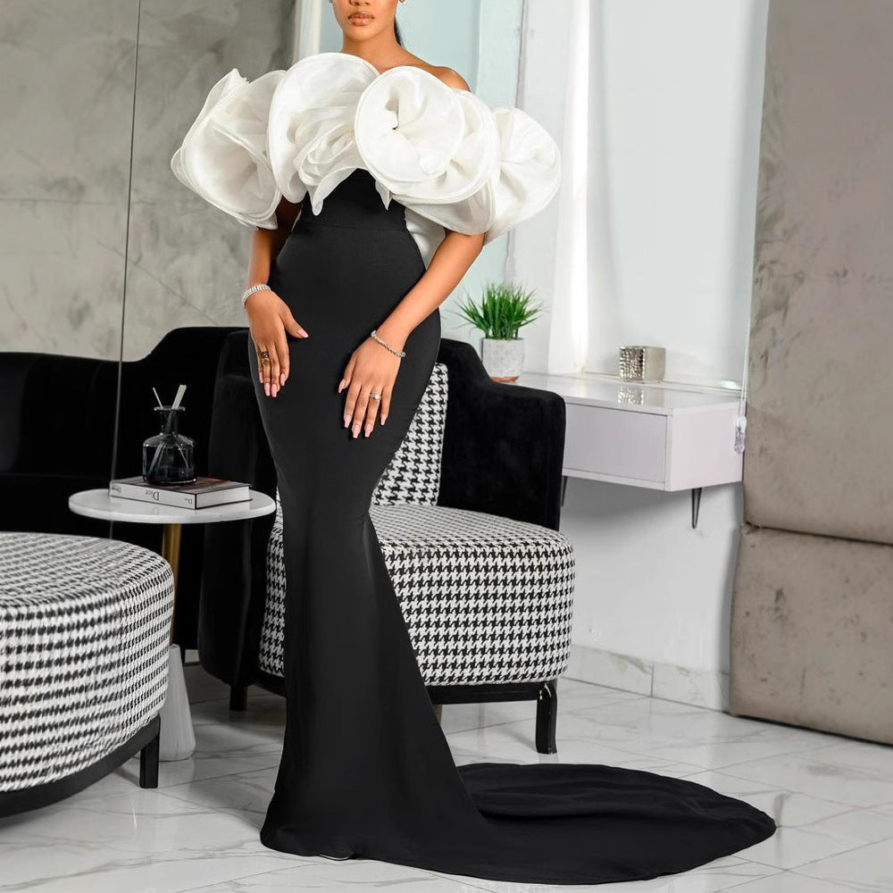Damen Mermaid-Kleid mit Statement-Oberteil Norvielle