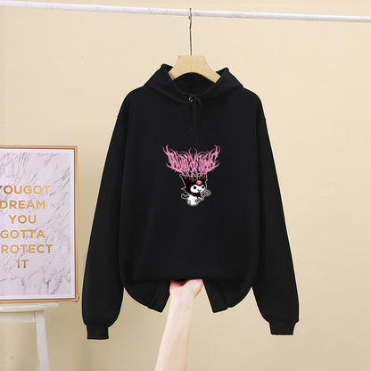 Damen Kapuzenpullover Cartoon-Motiv Norvielle