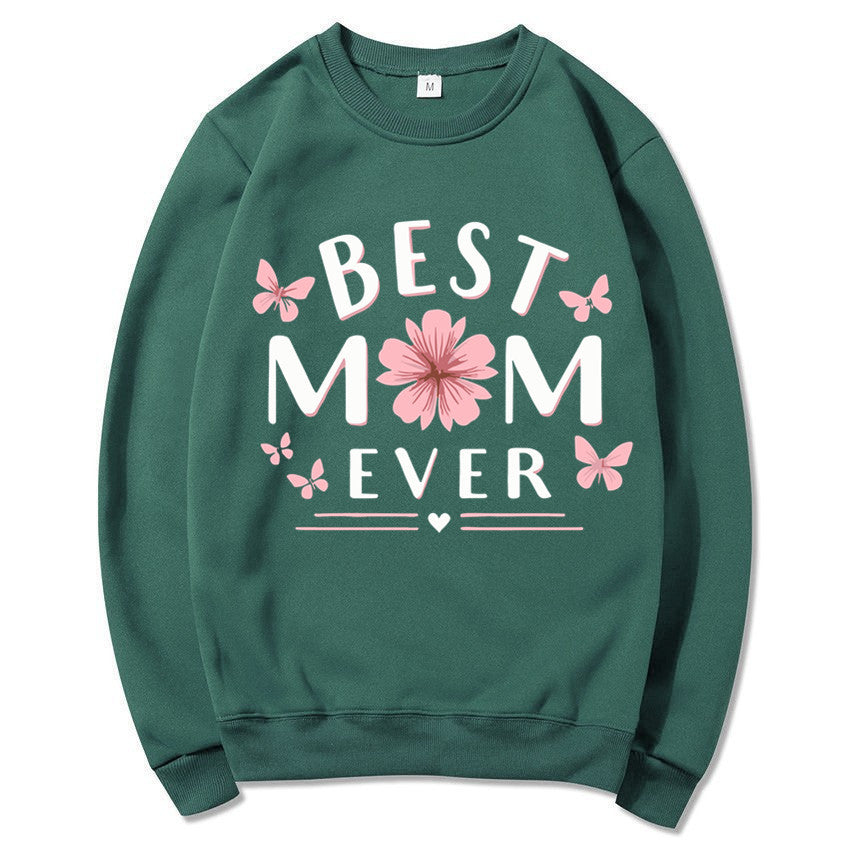 Damen Sweatshirt Florales Design Weich Rosa