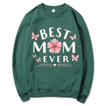 Damen Sweatshirt Florales Design Weich Rosa