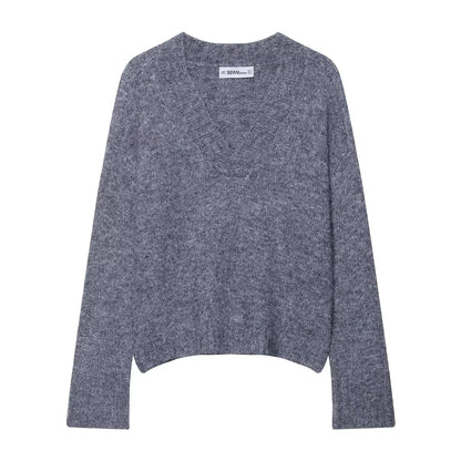 Damen Pullover V-Ausschnitt Norvielle