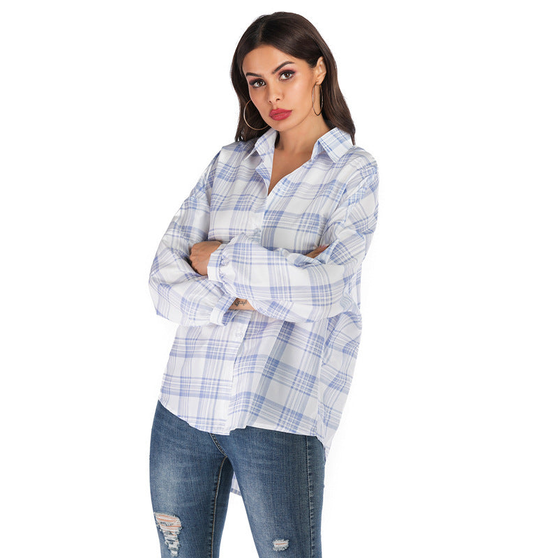 Damen Übergroße Karobluse Norvielle - Norvielle