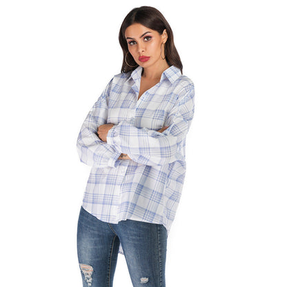 Damen Übergroße Karobluse Norvielle - Norvielle