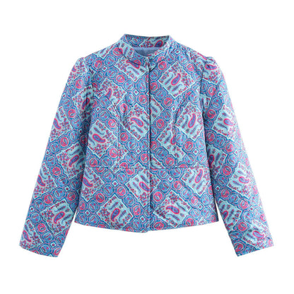 Damen Steppjacke Musterdruck Norvielle
