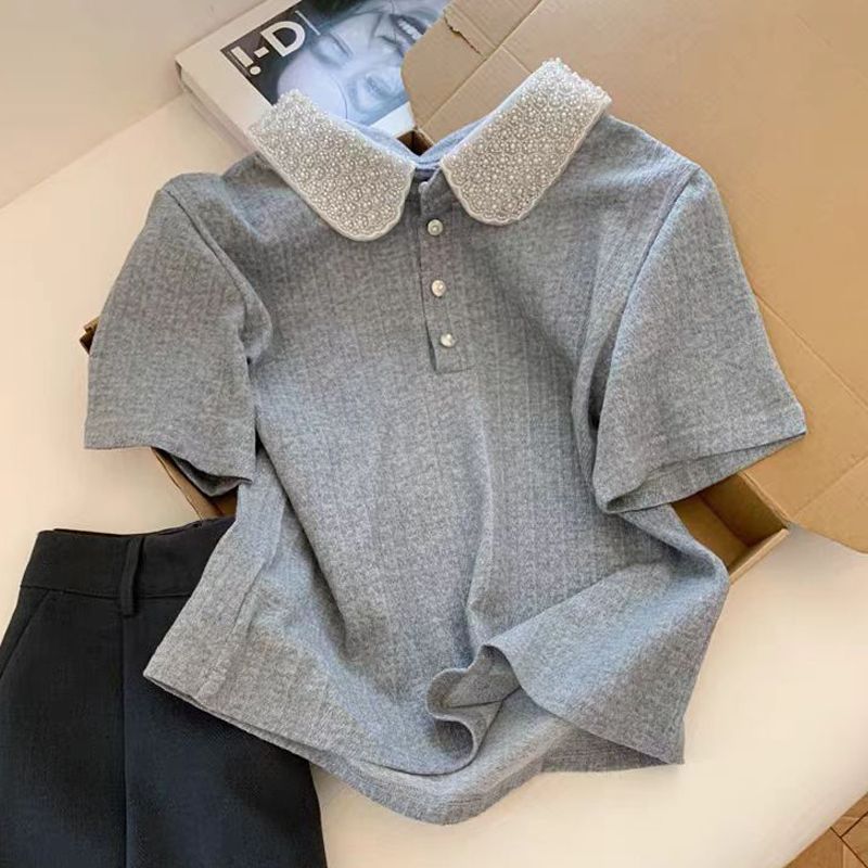 Damen Polo-Oberteil Elegant Kragen Norvielle - Norvielle