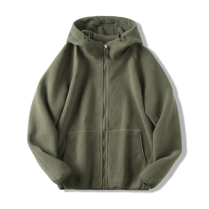 Damen Fleecejacke Kapuzenjacke mit Taschen Norvielle
