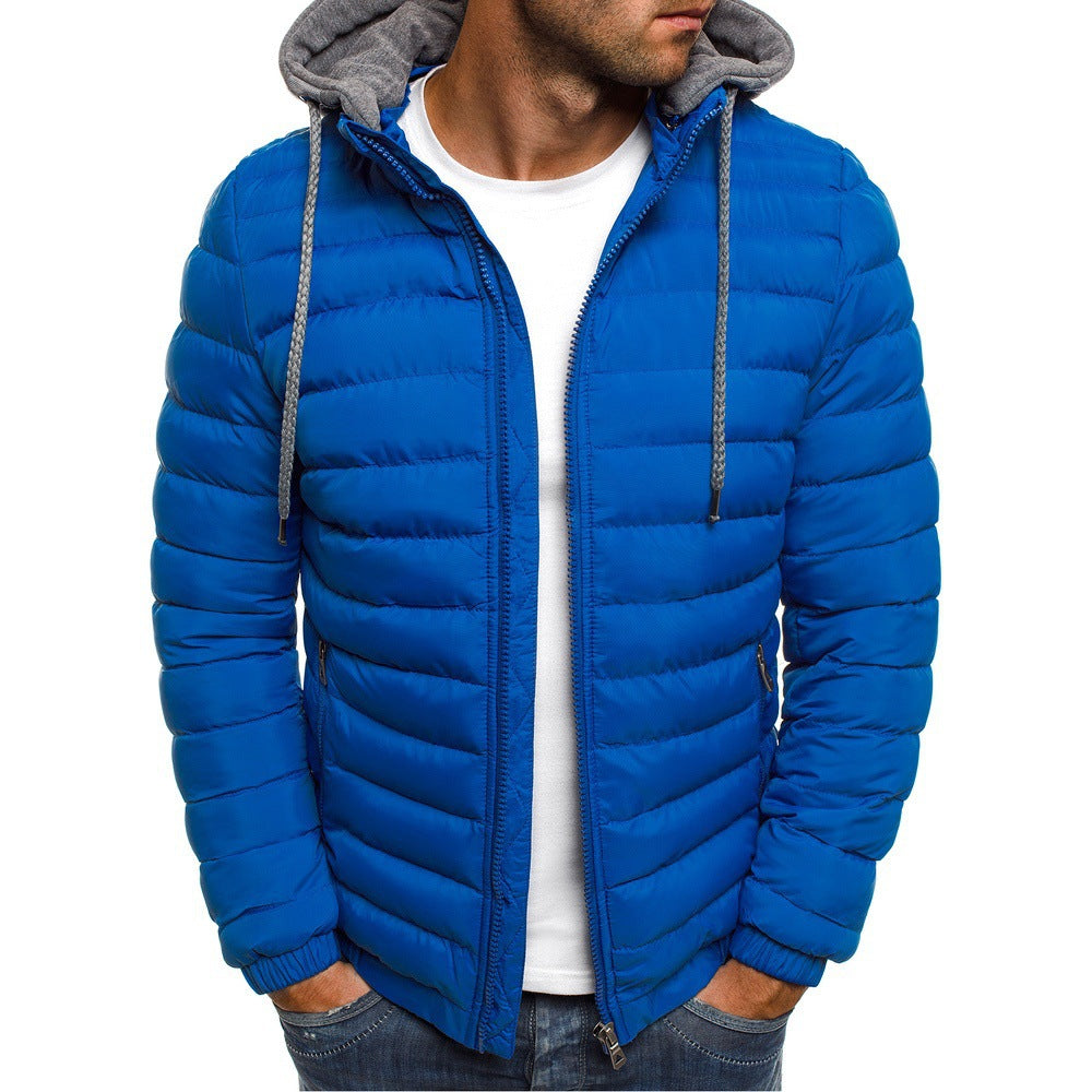 Herren Übergangsjacke Gesteppt Kapuze Sportlich Norvielle