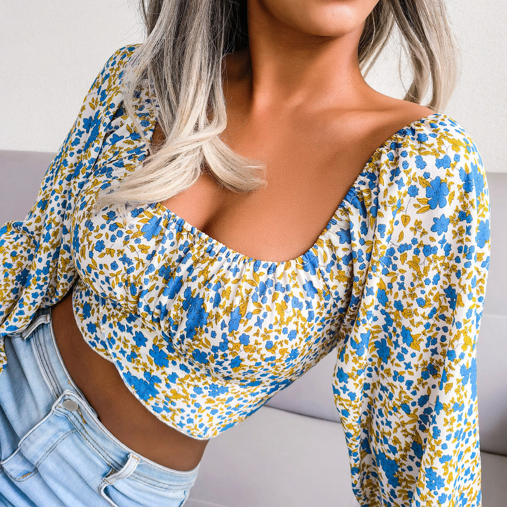 Damen Bluse Blumenmuster Norvielle