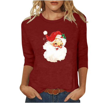 Damen Weihnachtssweatshirt Festliches Motiv Norvielle - Norvielle