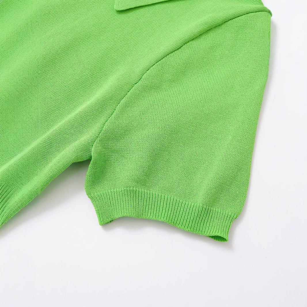 Damen Poloshirt Kurzärmelig Klassische Knöpfe Norvielle
