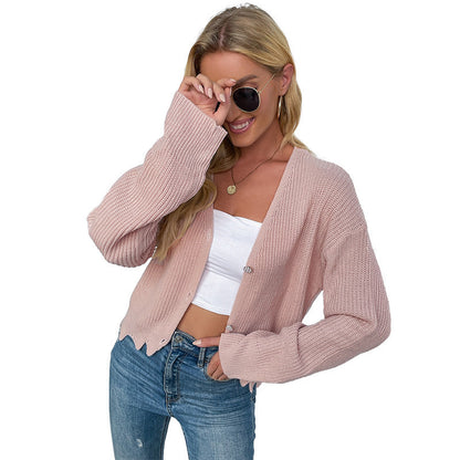 Damen Strickjacke Weit Norvielle Kuschelig Beige