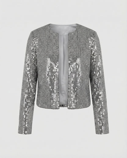 Damen Strickjacke Glitzer Effekt Norvielle