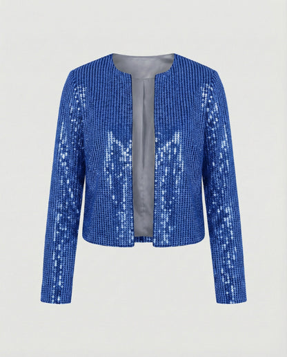 Damen Strickjacke Glitzer Effekt Norvielle