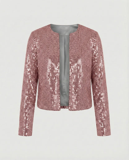 Damen Strickjacke Glitzer Effekt Norvielle