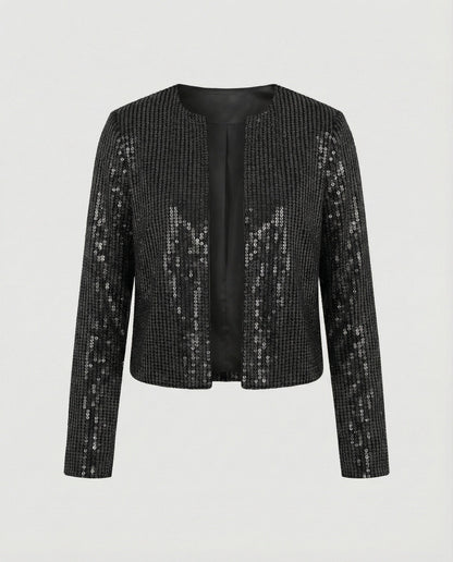 Damen Strickjacke Glitzer Effekt Norvielle