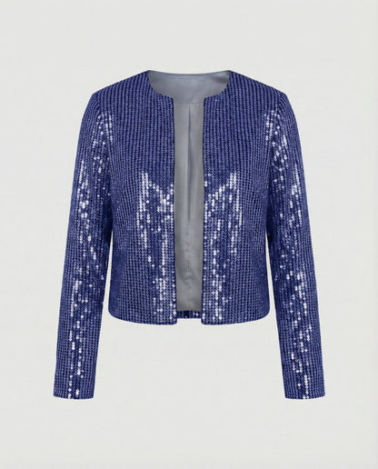 Damen Strickjacke Glitzer Effekt Norvielle