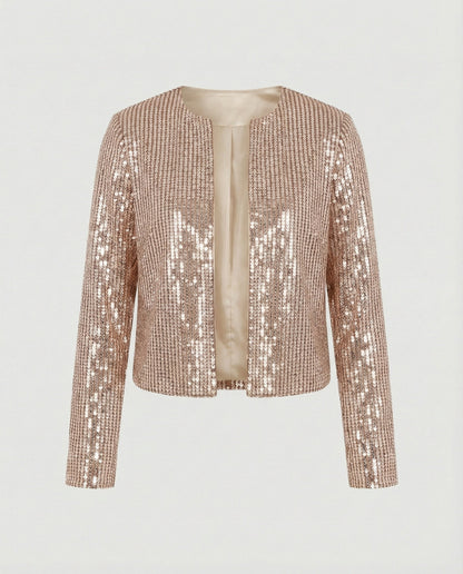 Damen Strickjacke Glitzer Effekt Norvielle