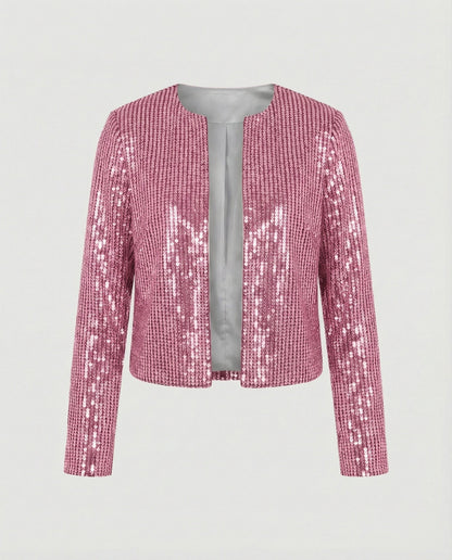 Damen Strickjacke Glitzer Effekt Norvielle