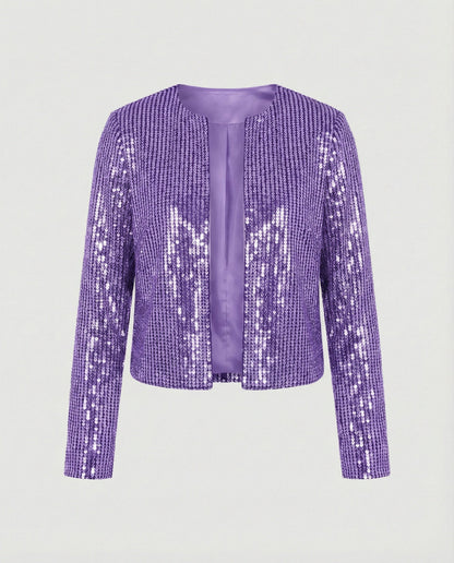 Damen Strickjacke Glitzer Effekt Norvielle