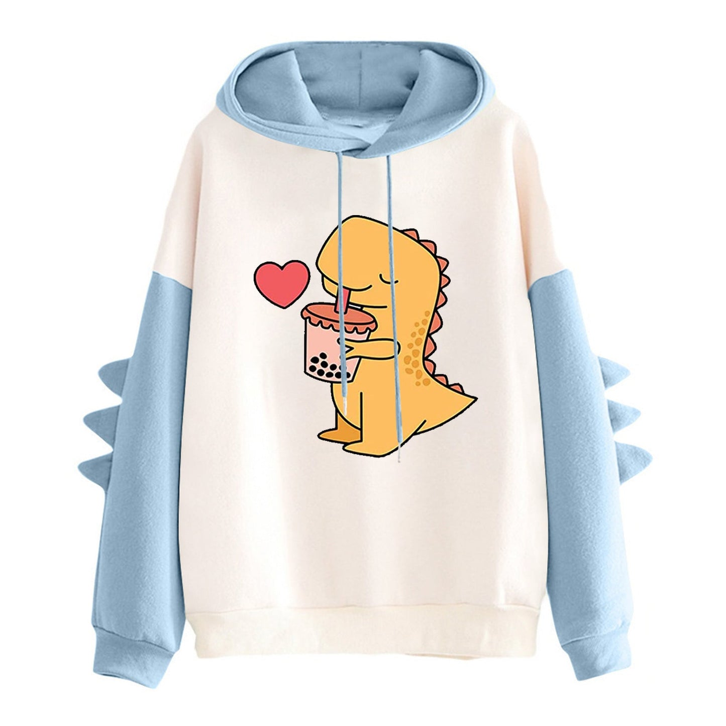 Damen Kapuzenpullover Dinosaurier-Design