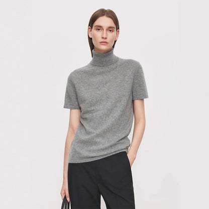 Damen T-Shirt Stehkragen Bequem Norvielle - Norvielle