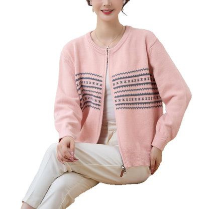 Damen Strickjacke Grafisches Muster Norvielle