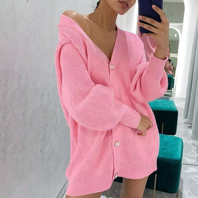 Damen oversized Strickjacke Norvielle