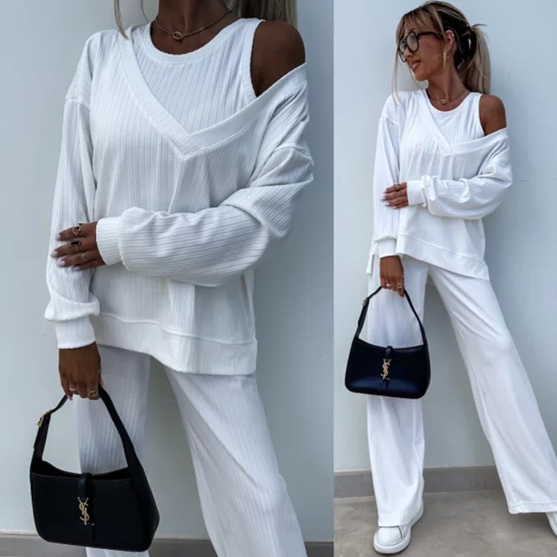 Damen Leichtes Sommerkleid mit Seitenschlitzen Weit Schnitt