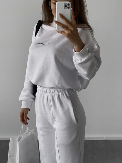 Damen Sweatset Hochkragen Weite Ärmel Norvielle