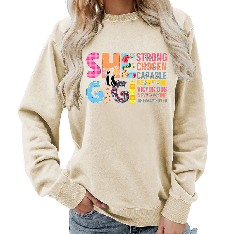 Damen Sweatshirt Inspirierendes Text-Design Norvielle