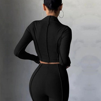 Damen Sportliches Oberteil Set Langarm Norvielle