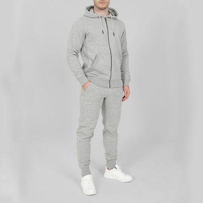 Herren Jogginganzug-Set Sportlich Mit Taschen Hocher Kragen