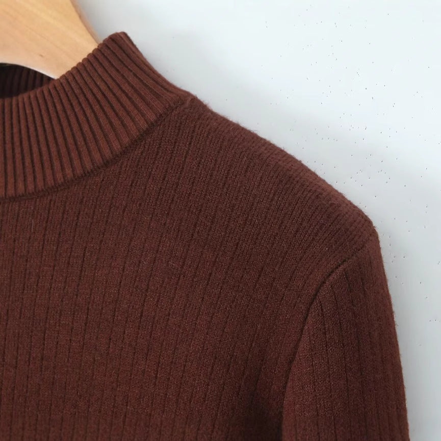 Damen Feinstrickpullover Stehkragen Norvielle