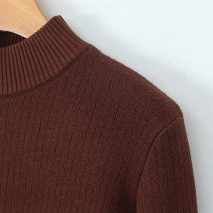 Damen Feinstrickpullover Stehkragen Norvielle