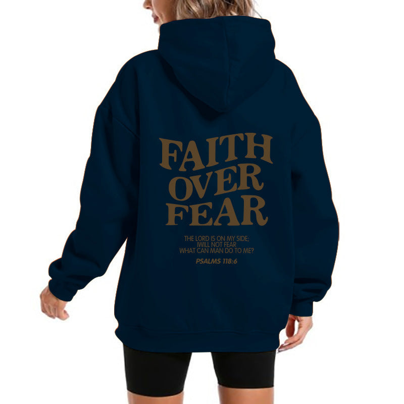 Damen Kapuzensweater Bequem Motivierender Schriftzug Norvielle
